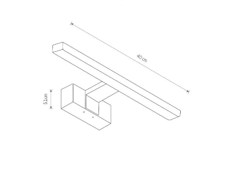 Настенный LED светильник NOWODVORSKI 8W 4000K IP44 серия PROFESSIONAL