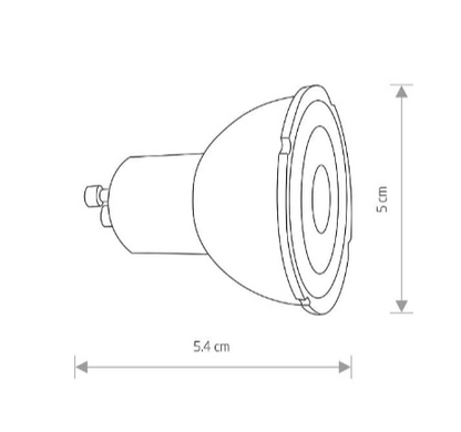LED лампа Nowodvorski GU10 7Вт 4000К серия STANDART