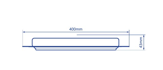 Smart люстра 70Вт 3000-6000К 400х37мм серия STANDART