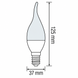 LED лампа 6Вт E14 3000K C37 125х37мм серия STANDART