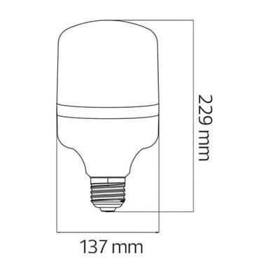 LED лампа 50Вт E27 6400K 229х137мм серия STANDART
