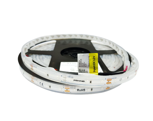 LED стрічка RISHANG 2835 60led IP67 YELLOW 12V 5,5W/m 600-625lm/m серія RN