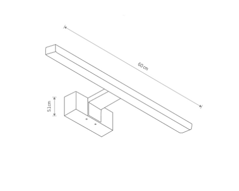 Настенный LED светильник NOWODVORSKI 12W 3000K IP44 серия PROFESSIONAL