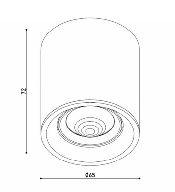Карданний LED світильник 5W 3000К 4000К 36&deg; IP20 серія PROFESSIONAL