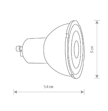 LED лампа Nowodvorski GU10 7Вт 3000К серія STANDART