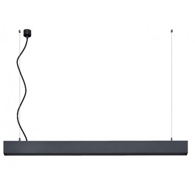 Линейный профильный LED светильник 75W 3000К 4000K 50х75х2500х100-1500мм IP20 серия PROFESSIONAL белый/черный/алюминиевый
