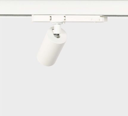 Трековий LED світильник трифазний з антибліковою лінзою 8Вт 24&deg; 3000К 4000К &Oslash;45х90мм білий серія PROFESSIONAL