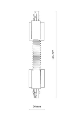 Угловой коннектор Flex для трехфазных шин Nowodvorski белый серия PROFESSIONAL