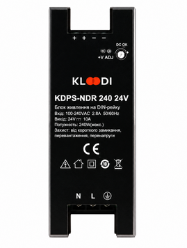 Блок живлення 240W 24V IP20 серія Standart