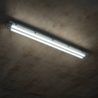 Корпус светильника IP65 для 2 LED ламп 1200 мм T8 G13