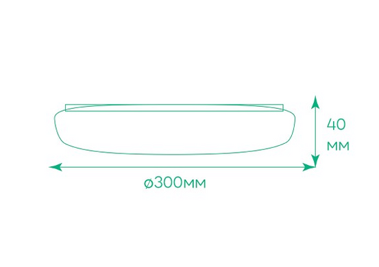 LED світильник накладний 48W 5000К коло серія STANDART
