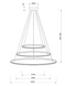 Кільцевий LED світильники 108Вт 3000К 4000K IP20 &Oslash;400/&Oslash;600/&Oslash;800х600-1500мм серія PROFESSIONAL білий/чорний/алюмінієвий