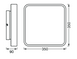 Smart світильник 32Вт SMART WIFI ORBIS SQ BL 350 RGB TW WT LEDVANCE