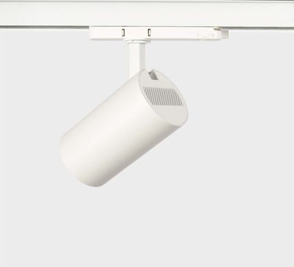 Трековий LED світильник трифазний 30Вт 15&deg; 45&deg; 3000К 4000К 80х145мм IP40 білий серія PROFESSIONAL