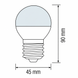 LED лампа 10Вт E27 3000K G45 серія STANDART
