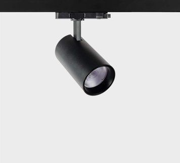 Трековий LED світильник трифазний 30Вт 15&deg; 45&deg; 3000К 4000К 80х145мм IP40 чорний серія PROFESSIONAL