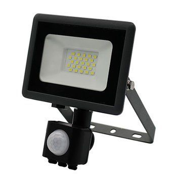Світлодіодний прожектор LED 20W 6500К з датчиком руху серія Standart 2866