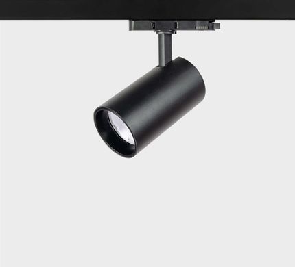 Трековий LED світильник трифазний 30Вт 15&deg; 45&deg; 3000К 4000К 80х145мм IP40 чорний серія PROFESSIONAL