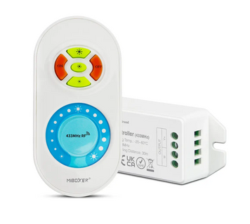 Пульт керування + контролер RGB, 10A RF 433MHz серія Standart