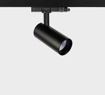 Трековий LED світильник трифазний 10Вт 15&deg; 45&deg; 3000К 4000К 60х130мм IP40 чорний серія PROFESSIONAL