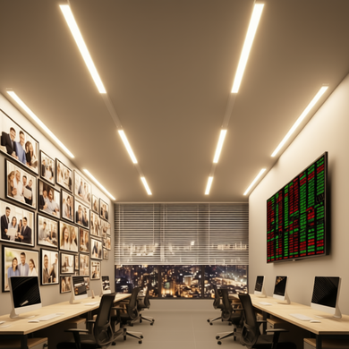 Лінійний профільний LED світильник 72W 6400K IP20 серія STANDART