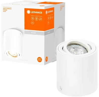 Точечный накладной Spot Surface Round GU10 230 V White IP20 LEDVANCE