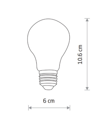 LED лампа Nowodvorski 7Вт E27 3000K A60 серия STANDART