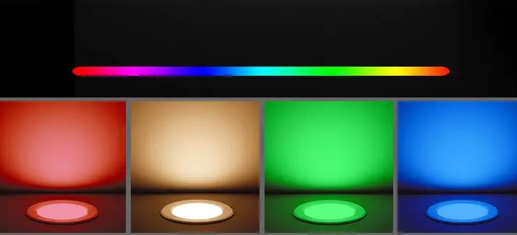 LED светильник встроенный 6W RGB+2700-6500К круг серия PROFESSIONAL