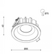 Точечный врезной LED светильник DALI 9Вт 3000K 4000К &Oslash;85х40мм IP20 серия PROFESSIONAL