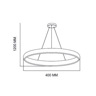 Кольцевой LED светильники 30Вт 4000K IP20 &Oslash;400х1200мм серия STANDART