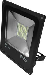 Светодиодный прожектор LED 50W 6500К SMD черный серия ECO