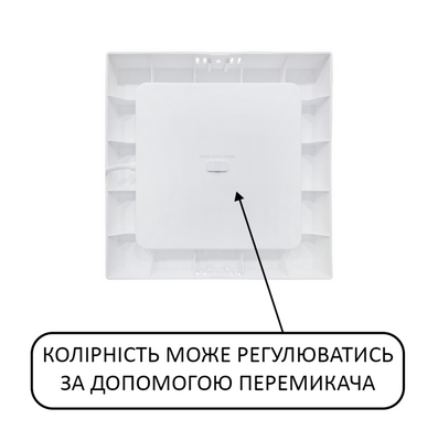 LED светильник встроенный 12W с переключателем цвета 3000K 4000K 6500K квадрат серия STANDART