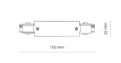 Коннектор для трехфазных шин Nowodvorski белый серия PROFESSIONAL