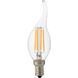 LED лампа філаментна 4Вт E14 2700K C37 118х35мм серія STANDART