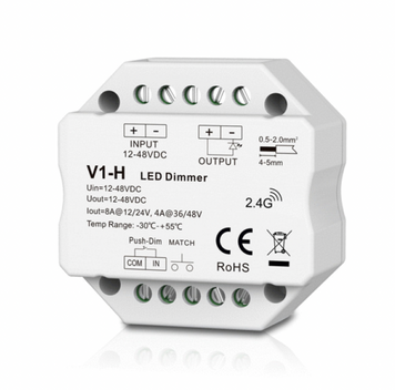 Дистанційний LED-контролер Skydance V1-H 1CH*4A/8A 12-48VDC