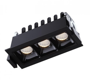 Точковий врізний LED світильник 3х2Вт 3000K 105х50х45мм IP20 серія PROFESSIONAL