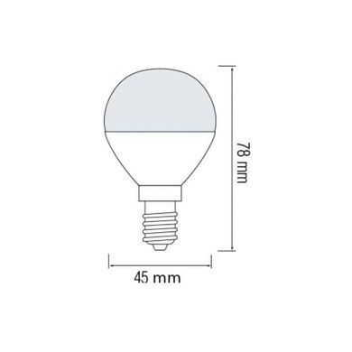 LED лампа 6Вт E14 3000K G45 серія STANDART