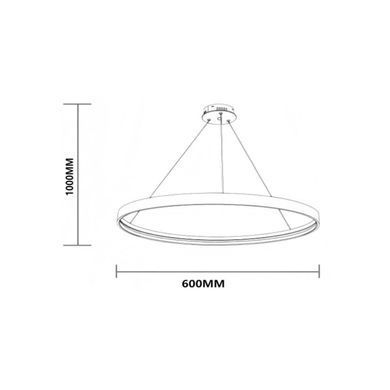 Кольцевой LED светильники 3CCT 53Вт 3000K 4000K 6500K IP20 &Oslash;600х1000мм серия STANDART
