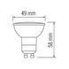 LED лампа 8Вт GU10 6400K MR16 560Лм серія STANDART