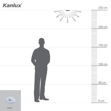 Датчик руху ZONA FLAT-W KANLUX 23452