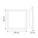 LED панель 80Вт 6400К вбудована 600x600 мм серія Standart